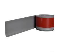 YobiLife Laminate Flooring Transition Strip | 2m PVC Door Bar & Edge Trim Profile | 10cm Width Flat Threshold for Flooring, Doorways, Room Dividers(gray)