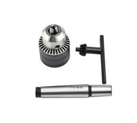 YobiLife Mini Lathe Drill Chuck MT2 Morse Taper Tailstock Tool 5/64-1/2 Inch Carbon Steel Arbor for CNC Metalworking