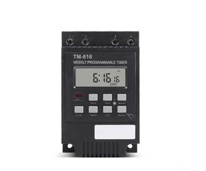 YobiLife - Programmable digital time switch relay, 30A, 220V, DIN rail mount with LCD display, built-in battery backup and 17 weekly on/off settings for