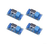 YobiLife Programmable Timer Relay Module DC 6-30V with LED Display 5V USB Smart Home Controller Memory Retention Cycle Timing Safety Features Sleep Mode Blue 4 Pack