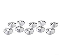 YobiLife Radiator Pipe Covers 15mm, Snap-On Plastic Collars for Home Protection and Decoration, 4.5cm Outer Diameter Heat Resistant Sleeves(10PCS Chrome)