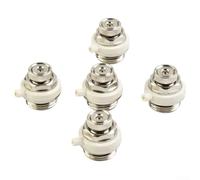 YobiLife Radiator Valve 12 For BSP Automatic Air Vent Energy Saving Leak Prevention Self Bleeding Auto Cutoff 1/2 Inch Thread Multiple Modes Home Office Easy Replacement(5pcs)