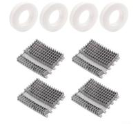 YobiLife Replacement Climbing Brushes and Rings Set for Dolphin Pool Robot Cleaner for Triton Plus DX5 Plus M400 Enhanced Traction Wall-Climbing Accessories PVA Material Easy Installation (8pcs)