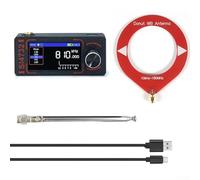 YobiLife SI4732 Mini Radio Receiver Portable FM AM SSB LSB USB Pocket Radios Receiver 1.9 Inch IPS Screen Adjustable Brightness Built In 800mAh Battery Telescopic Antenna(red)