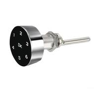 YobiLife Smart Password Cabinet Lock Touch Screen Keyless Security Adjustable Code for Drawers Wardrobe Desk Metal 5x3.75cm Black for Home Office Storage Furniture(Six-digit password)