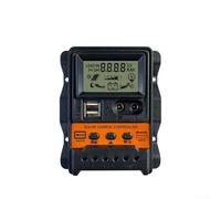 YobiLife Solar Charge Controller 12V 24V Auto Recognition with LCD Display Dual USB Output 5V 2.5A Triple Stage Charging for Solar Panel Battery Protection Over Current Short Circuit(10a)