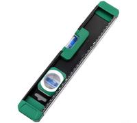 YobiLife Solid Cast Aluminum Level Ruler With Strong Magnetic Base High Accuracy Bubble Shock Resistant For Metal Surfaces 300mm(14025 Level)