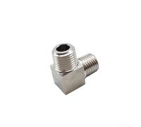 YobiLife Stainless Steel 304 NPT Male To Male Reducing Elbow 1/2 To 1/4 Right Angle Pipe Fitting High Pressure Hydraulic Connector With Precision Thread For Industrial Air And Oil Line Systems(ZG1/2)