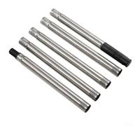 YobiLife Stainless Steel Extension Rod Set, 5 Section Adjustable Length with PP Handle for Paint Roller Applications, Connecting Rods for Home, 48inch Total Reach
