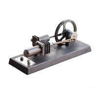 YobiLife STEM Engine Model, Aluminum Alloy Heat-Powered Motor with Flywheel, Reusable Metal Construction for School Science and Physics Projects