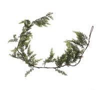 YobiLife Thick And Layered Artificial Cedar Garland With Realistic Pine Leaves, Crafted From PE Material For A Natural Look Suitable For Holiday Home Decoration(1.5m)