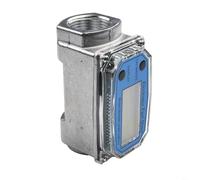 YobiLife Turbine Digital Fuel and Water Oval Gear Flow Meter, Stainless Steel and Aluminum Alloy Body, Threaded NPT Connection for Diesel, Kerosene, Methanol and Water Applications(2 inch)