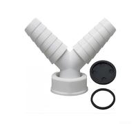 YobiLife Washing Machine Drain Hose Connector Y-Shape Pipe Adapter 1 Inch 1.5 Inch Plastic Fitting for Laundry Dryer Suitable for Shared Water Drain Outlet(1 inch)