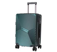 Yobohui Carry-on Suitcase Luggage Portable with Spinner Wheels Carry On Drop-Resistant Locking Suitcases Luggages(Green,20 in)