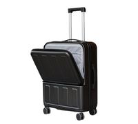 Yobohui Carry-on Suitcase Luggage Suitcases with Charging Port Expandable Combination Lock Carry On Luggages(Black,24inch)