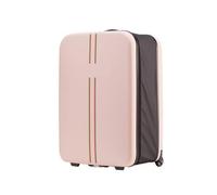 Yobohui Foldable Travel Suitcase Scratch-Resistant Lightweight and Durable Hard-Shell Luggage(Pink,24in)