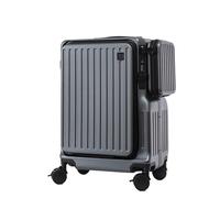 Yobohui Hardside Carry-on Luggage with USB Charging Port Lightweight and Durable Luggage Business Travel Checked Luggage(Gray)