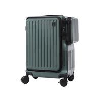 Yobohui Hardside Carry-on Luggage with USB Charging Port Lightweight and Durable Luggage Business Travel Checked Luggage(Green)