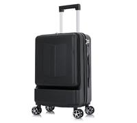 Yobohui Hardside Luggage with Spinner Wheels and TSA Lock Lightweight Carry on Suitcase Travel Hard Shell Rolling Suitcases(Black,24 inch)
