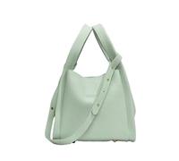 Yobohui Ladies PU Leather Bucket Bag Vegetable Basket Tote with Removable Shoulder Strap(Green)