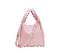Yobohui Ladies PU Leather Bucket Bag Vegetable Basket Tote with Removable Shoulder Strap(Pink)