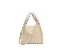 Yobohui Ladies PU Leather Bucket Bag Vegetable Basket Tote with Removable Shoulder Strap(White)