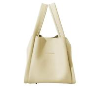 Yobohui Ladies PU Leather Bucket Bag Vegetable Basket Tote with Removable Shoulder Strap(Yellow)