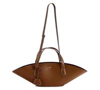 Yobohui Ladies PU Leather Shoulder Bag Commuter Tote Bag With Detachable Shoulder Strap(Brown)
