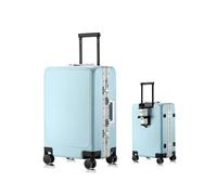 Yobohui Large Hard-Shell Suitcase with Wheels Carry-on Size Lightweight and Durable TSA-Approved Lock(4,22in)