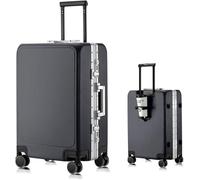 Yobohui Large Hard-Shell Suitcase with Wheels Carry-on Size Lightweight and Durable TSA-Approved Lock(7,22in)