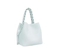 Yobohui Leather Bucket Bag Vegetable Basket Shoulder Handbag Crossbody Adjustable Strap(Blue 2)