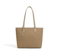 Yobohui Leather handbag Women's shoulder bag Tote bag Large capacity bucket bag With adjustable shoulder strap(Gray-2)