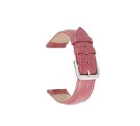 Yobohui Leather Strap 10mm~24mm Women's Men's General Purpose Pin Buckle Watch Strap(Purple,Width16mm)