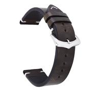 Yobohui Leather Strap 18/19/20/21/22/24mm Vintage Leather Strap for Men and Women(Green,Width19mm)