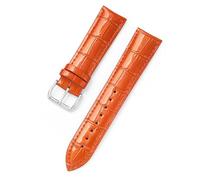 Yobohui Leather straps 12 mm - 22 mm Patent leather replacement straps Bracelet wristbands(Lightbrown,16mmwide)