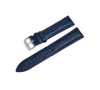 Yobohui Leather straps 18 mm - 22 mm with quick release lugs Smartwatch straps(Blue,Width20mm)