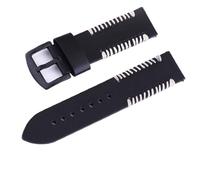 Yobohui Leather straps 20/22/24/26mm Smartwatch straps Quick release pin buckle watch accessories(Black,Width20mm)