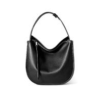 Yobohui Leather Tote Bag Crossbody Bag Women's Shoulder Bag Adjustable Shoulder Strap(Black)
