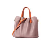 Yobohui Leather Underarm Bag Large Capacity Handbag Crossbody Tote bag With adjustable shoulder strap(Purple)