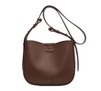 Yobohui Shoulder Bag for Women Girl Large Capacity Solid Color Bucket Bags with Small Purse Crossbody(Coffee Color)