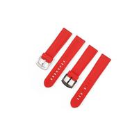 Yobohui Silicone Watch Band 18mm 20mm 22mm 24mm Sports Strap Men's Women's Replacement Band Rubber Strap Stainless Steel Buckle(Red,Width24mm)