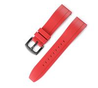Yobohui Silicone Watch Bands 18mm 20mm 22mm 24mm 26mm Rubber Watch Straps with Quick-Release Replacement Bands(Red,Width26mm)