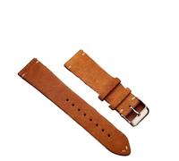 Yobohui Suede Leather Strap Watch Bands Quick Release Vintage Straps Classic Watchband for Men Women Replacement(Light brown,Wide18mm)