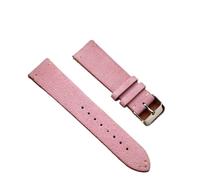 Yobohui Suede Leather Strap Watch Bands Quick Release Vintage Straps Classic Watchband for Men Women Replacement(Pink,Width22mm)