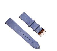 Yobohui Suede Leather Strap Watch Bands Quick Release Vintage Straps Classic Watchband for Men Women Replacement(Purple,Wide18mm)