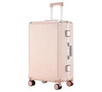 Yobohui Suitcase 4 Wheels Carry on Luggage Cabin Luggage Suitcase Medium Lightweight Zipperless Luggage(Pink,20in)