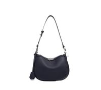 Yobohui Top Grain Leather Shoulder Bags for Women Hobo Crescent Bag Handbags Purse Adjustable shoulder strap(Black)