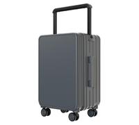 Yobohui Travel Suitcases with Wheels Portable Suitcase Leisure Trolley Case Caster Large Capacity(Gray,24inch)