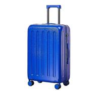 Yobohui Travel Suitcases with Wheels Trolley Suitcase Business Password Box Simple Suitcase Multi Functional Portable Trunk(Blue 2,26inch)
