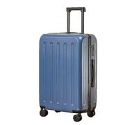 Yobohui Travel Suitcases with Wheels Trolley Suitcase Business Password Box Simple Suitcase Multi Functional Portable Trunk(Blue 1,24inch)
